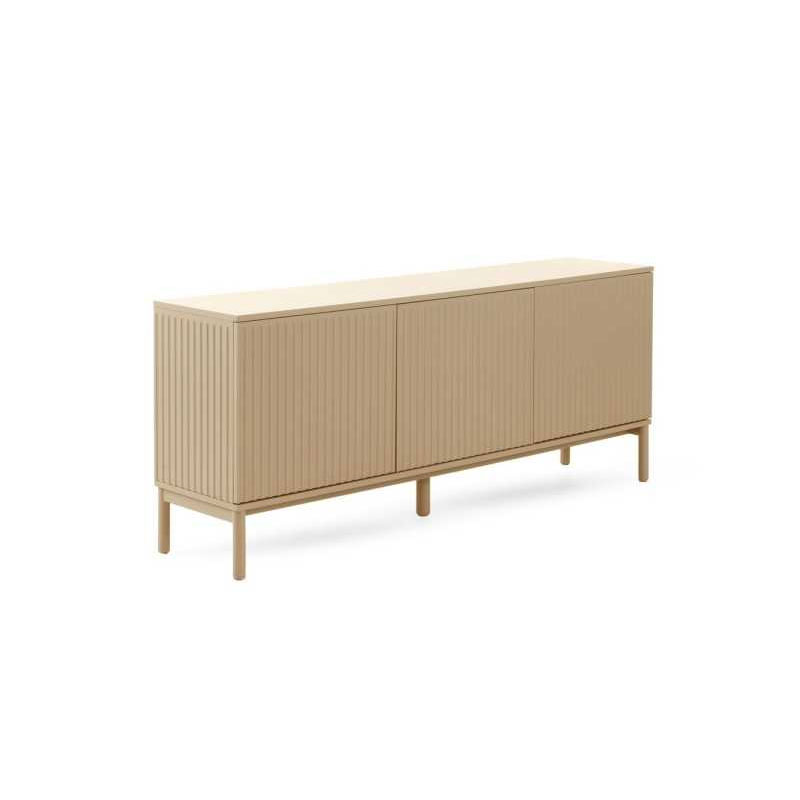 Aparador Buffet Actual 3 Puertas Beig Serie Athin