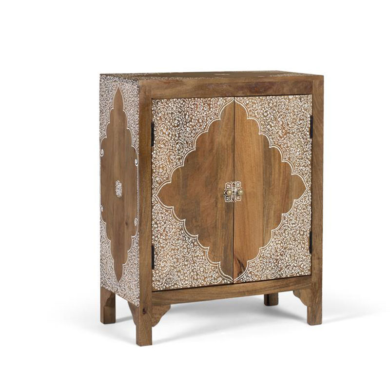 Aparador Oriental Decorado 2 Puertas Serie Agard