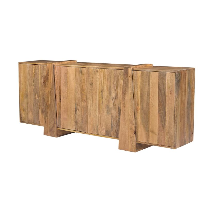 Aparador Rustico 4 Puertas Madera Maciza 200 cm - Serie Albon Aparador Rustico 4 Puertas Madera Maciza 200 cm - Serie Albon