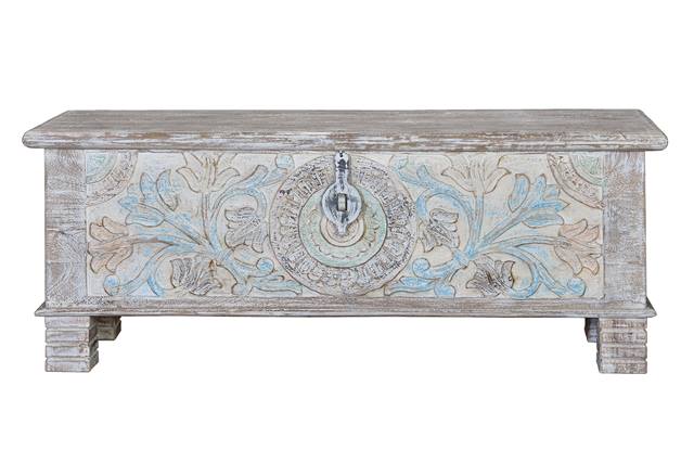 Arcon Indio Tallado con Decoracion Ornamental de Colores Adeny Arcon Indio Tallado con Decoracion Ornamental de Colores Adeny