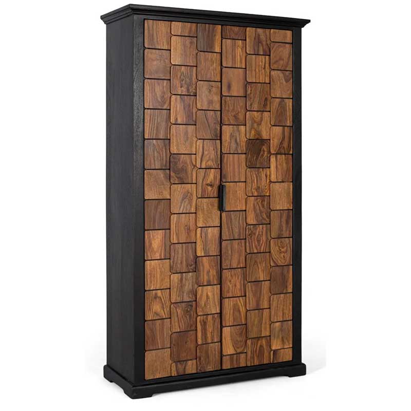 Armario 2 Puertas Actual Mango y Palisandro - Serie Mysore Armario 2 Puertas Actual Mango y Palisandro - Serie Mysore