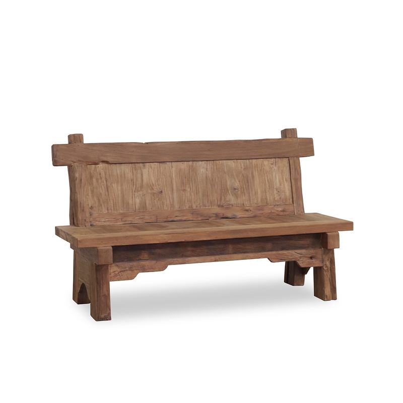 Banco Rustico Madera Teca Reciclada - Serie Aiclado Banco Rustico Madera Teca Reciclada - Serie Aiclado