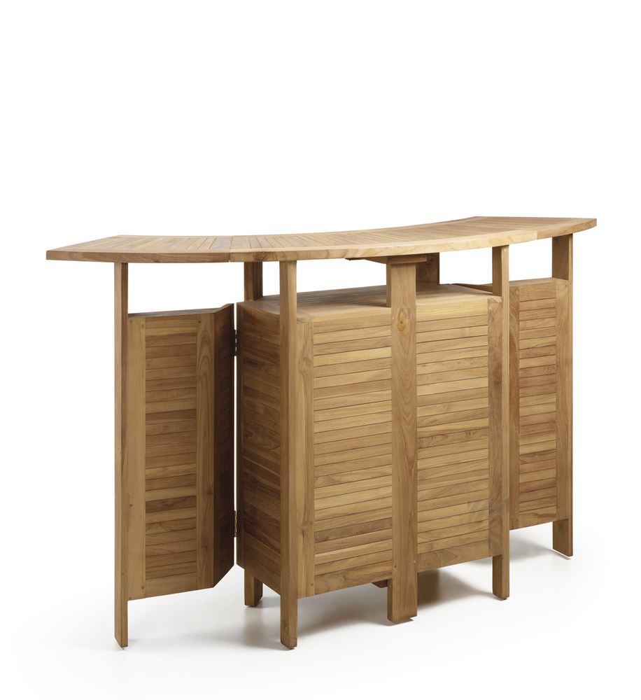 Barra de Bar Madera de Teca Plegable Serie Snick