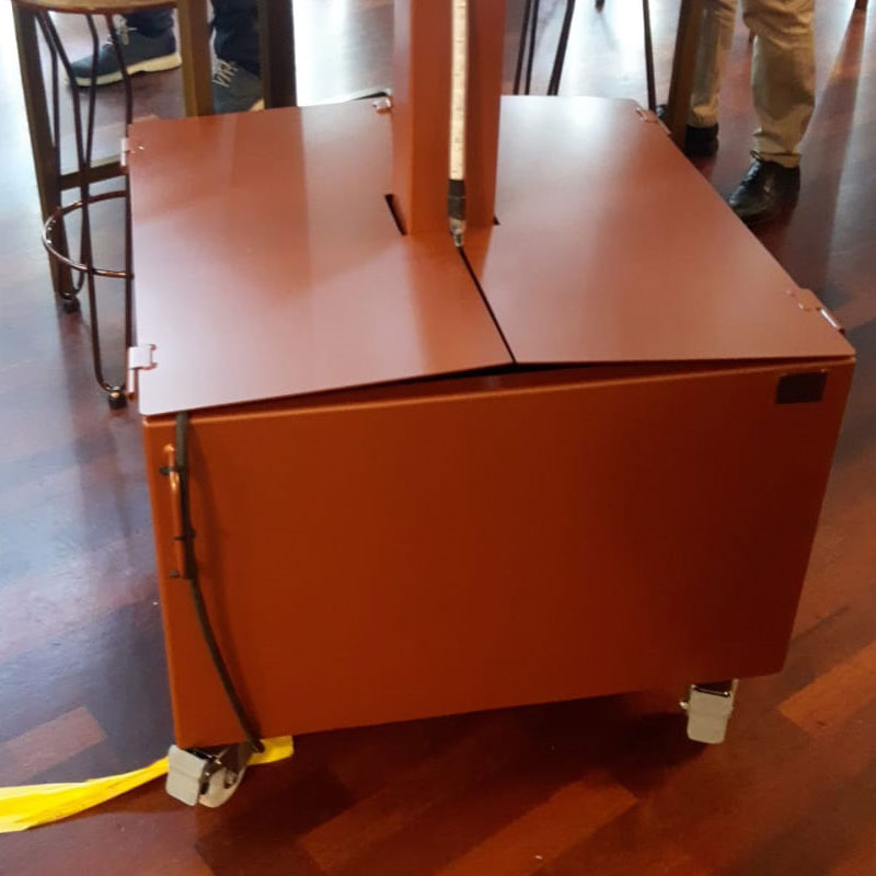 Base Cubo Metalico Para Parasoles con Ruedas Base Cubo Metalico Para Parasoles con Ruedas