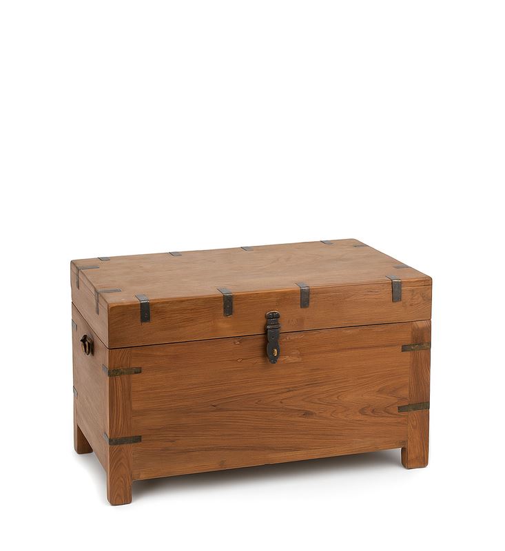 Baul Arcon Pequeño Colonial Madera Maciza Serie Anewpor