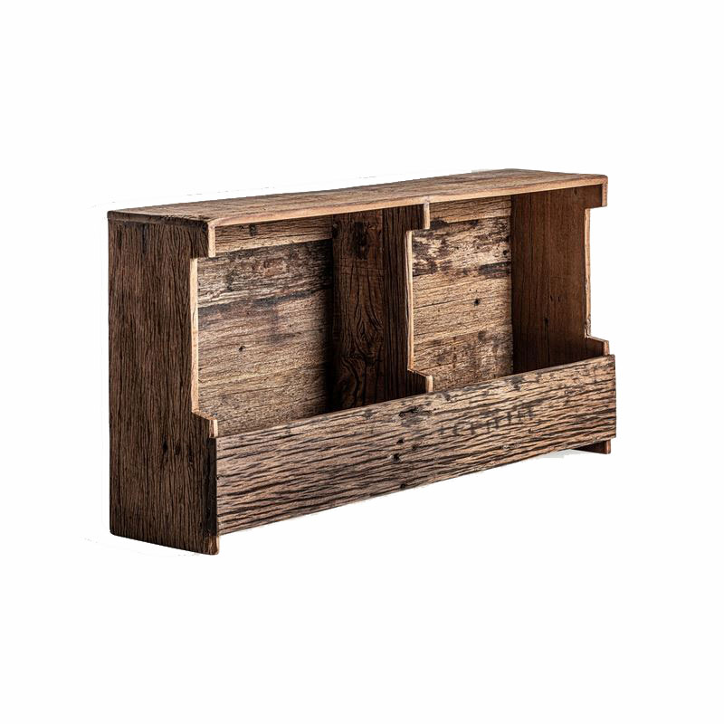 Botellero Estanteria de Madera Rustica Reciclada Serie Samsun