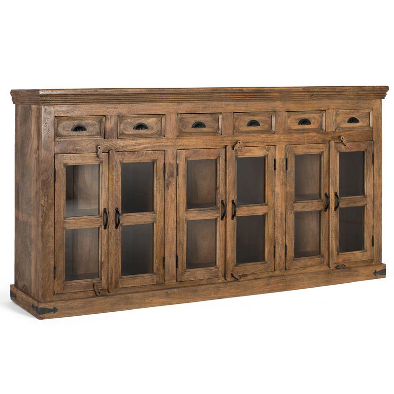Buffet Alto Rustico Vintage 6 Puertas 6 Cajones Anastro