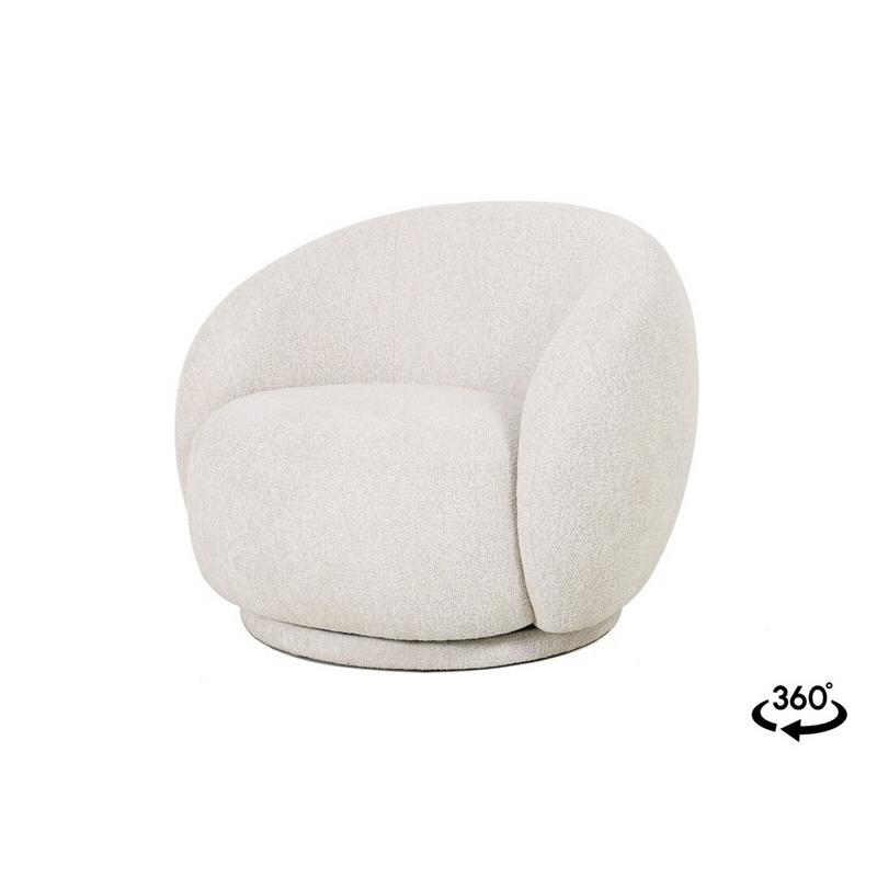 Butaca Sillon Giratorio tapizado Beige Serie Turbon Butaca Sillon Giratorio tapizado Beige Serie Turbon