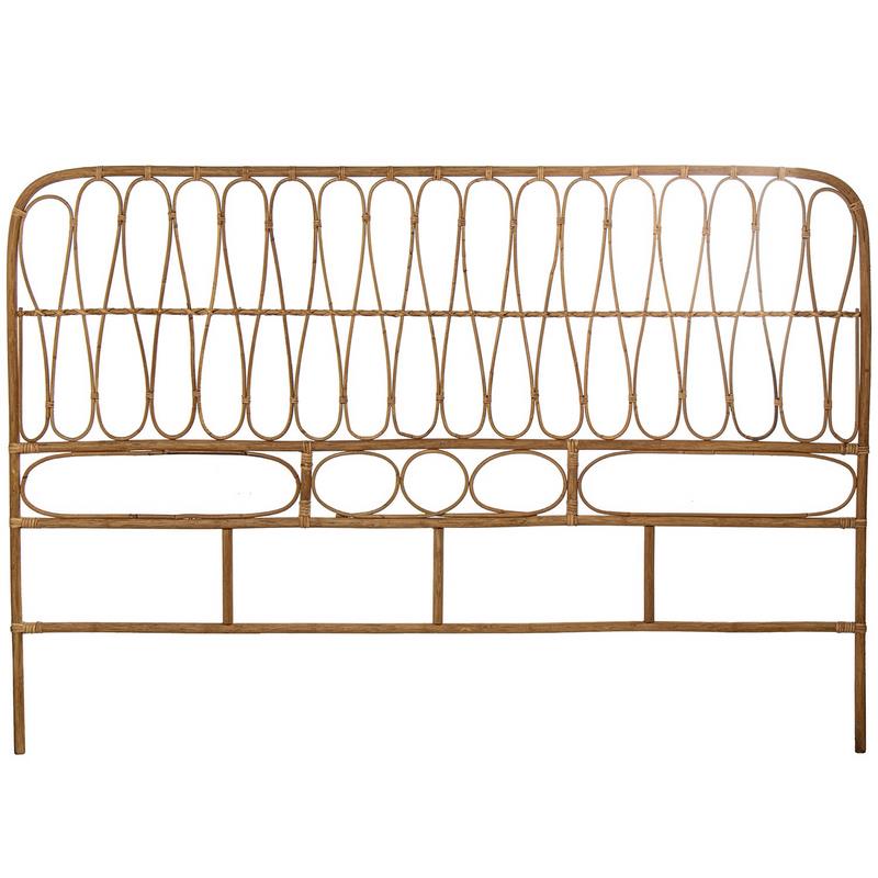 Cabecero Rattan Natural Colchon de 150 Serie Abric Cabecero Rattan Natural Colchon de 150 Serie Abric