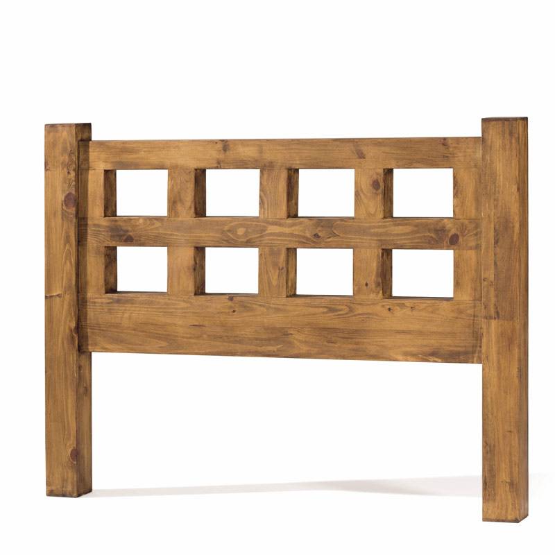 Cabecero Rustico Mejicano Cuadrados de 90 a 180 Madera