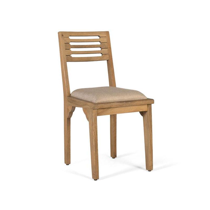 Conjunto 2 Sillas Actuales Madera Natural Tapizadas Serie Asnara
