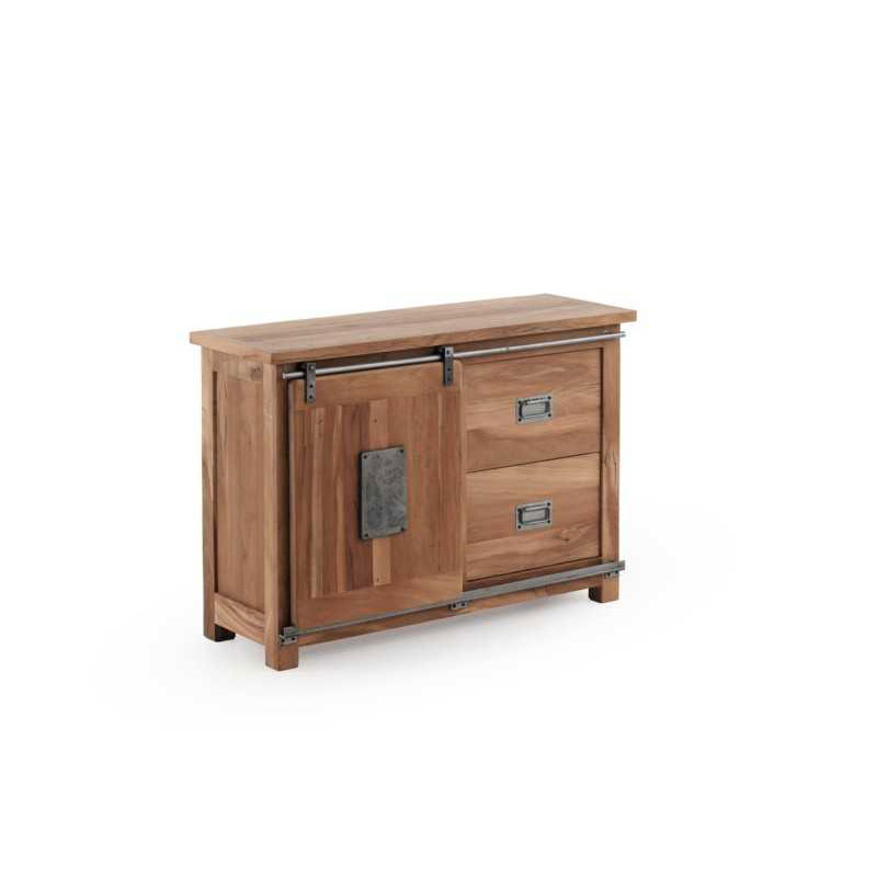 Consola Industrial 1 Puerta Corredera 2 Cajones Serie Aleyne