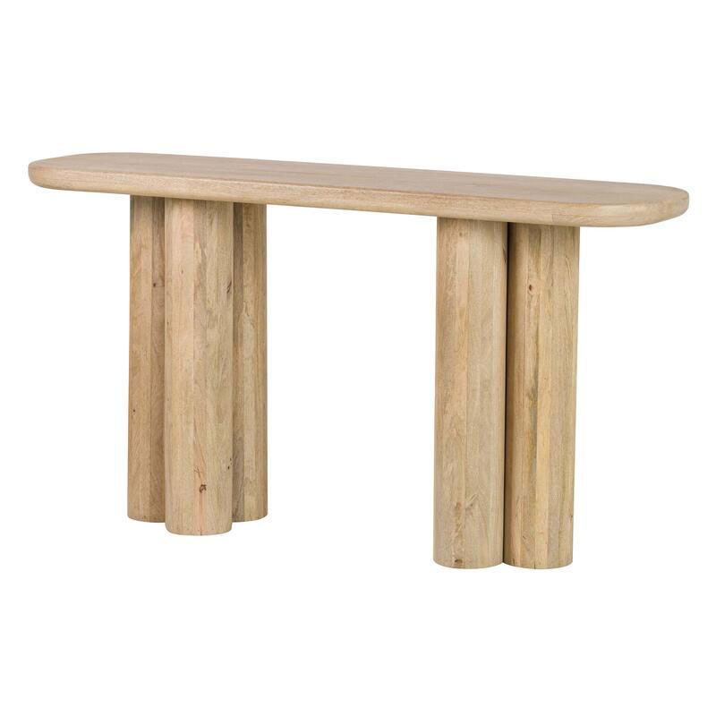 Consola Recibidor de 140 cm Madera Mango Natural Serie Felo