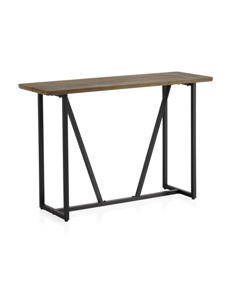 Consola Recibidor Estilo Industrial Madera y Acero Ausquer