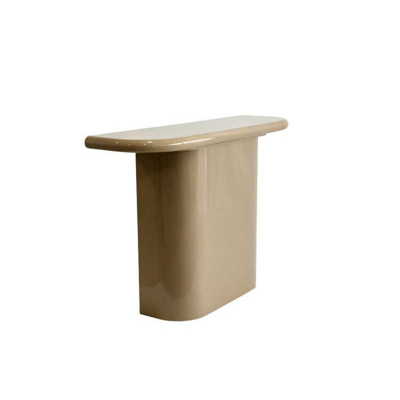 Consola Recibidor Moderna Color Taupe Brillo - Serie Amalfi Consola Recibidor Moderna Color Taupe Brillo - Serie Amalfi