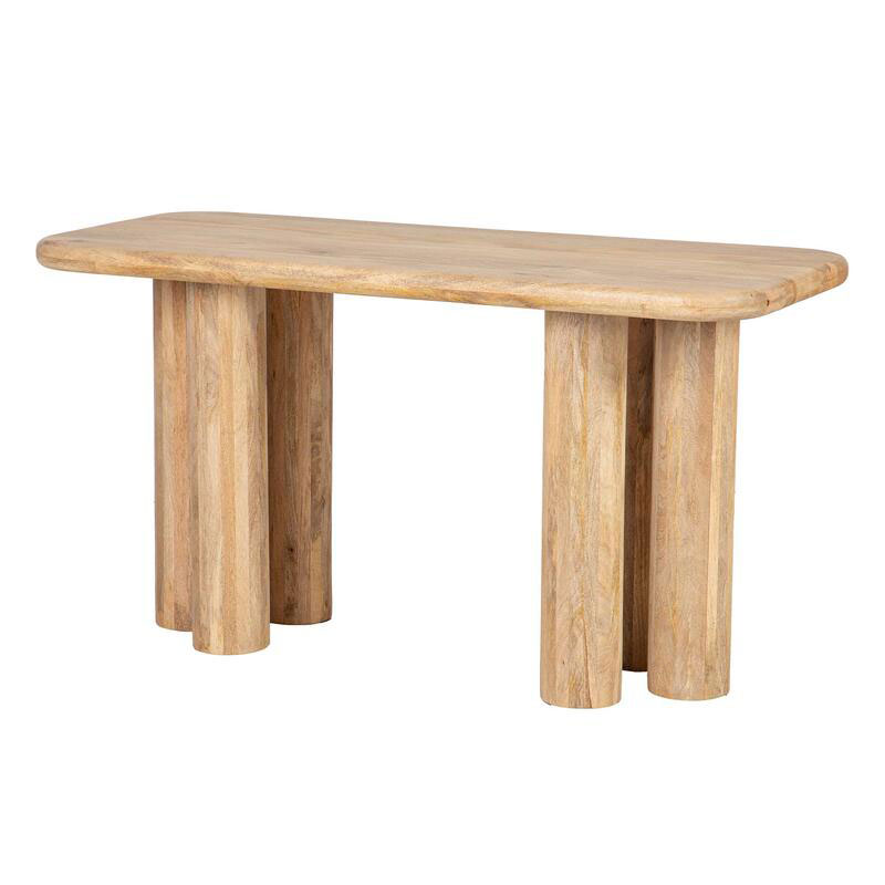 Escritorio Actual Madera Mango Natural Serie Felo