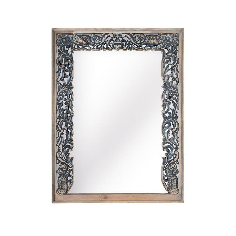 Espejo Tallado Decoracion Oriental Azulon Serie Alduain Espejo Tallado Decoracion Oriental Azulon Serie Alduain