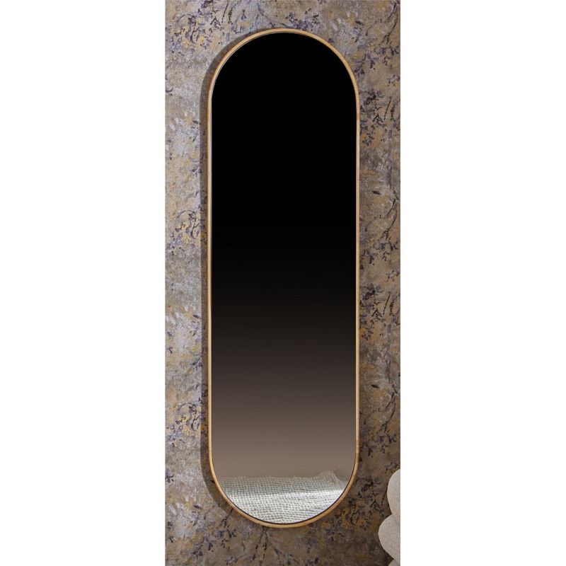 Espejo Vestidor Diseño Redondeado Marco Madera Serie Ajelos