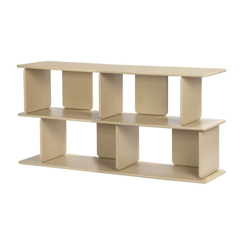 Estanteria Aparador Moderno Beige 2 Estantes Serie Mollaris