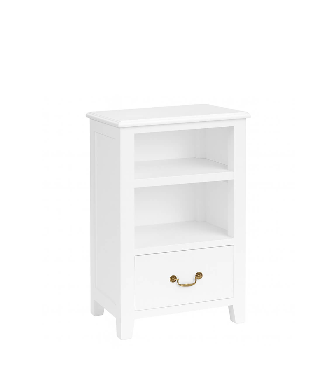 Estanteria Baja con 1 Cajon 1 Estante Color Blanco Serie Alner