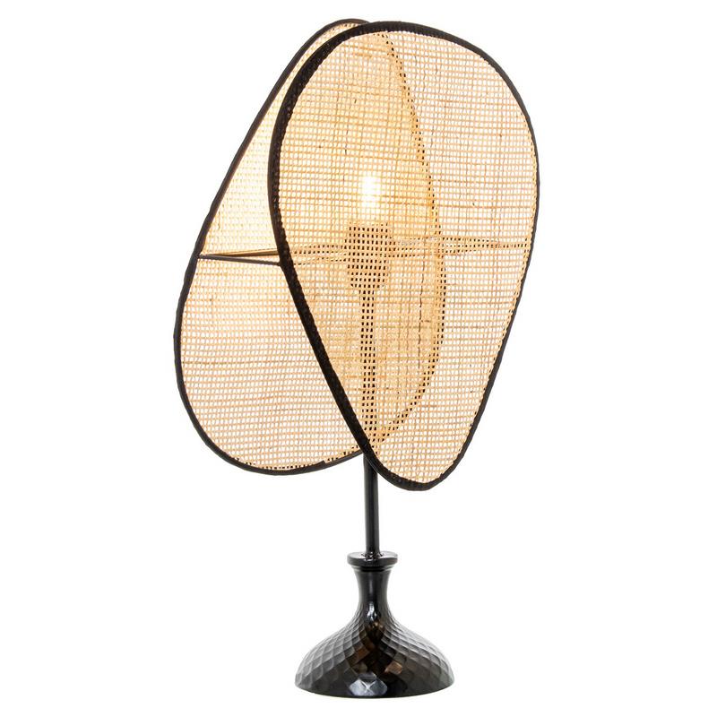 Lampara de Pie Moderna Rattan Natural Serie Addis Lampara de Pie Moderna Rattan Natural Serie Addis