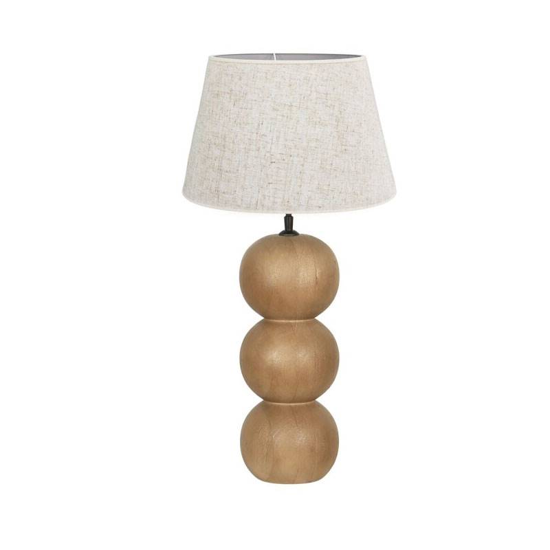 Lampara de Sobremesa Rustica Madera Natural Toffe Aleot