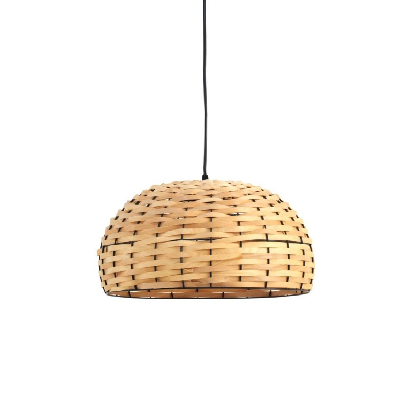 Lampara de Techo Artesanal Metal y Tiras de Bambu Alepri Lampara de Techo Artesanal Metal y Tiras de Bambu Alepri
