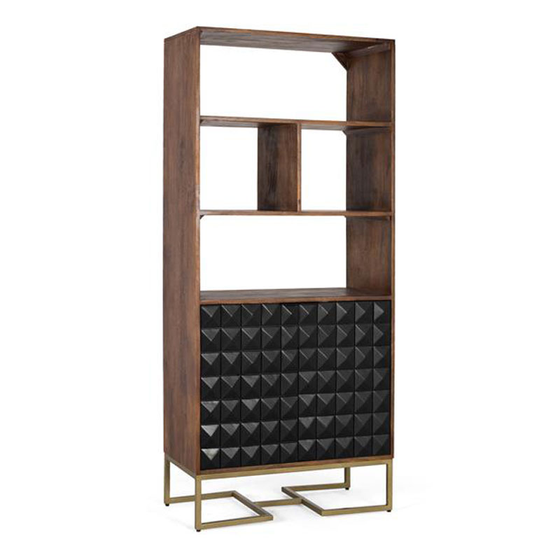 Libreria Salon Actual Madera Mango 2 Puertas Serie Angiot