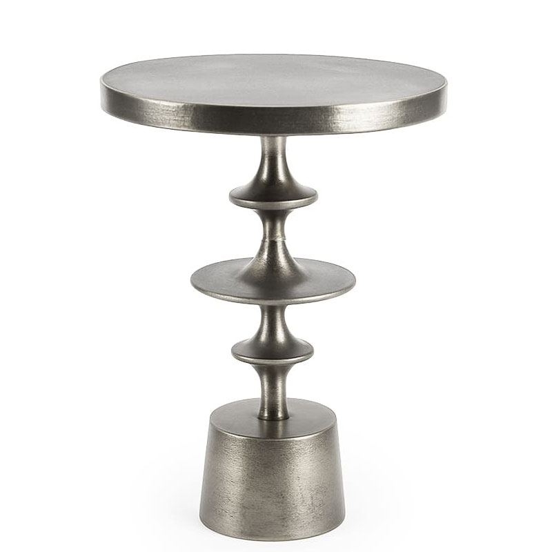 Mesa Auxiliar Redonda de Aluminio Clasica - Serie Achat