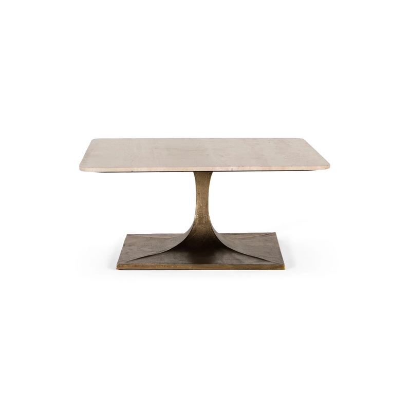Mesa Centro Cuadrada 90 cm Mármol Metal - Emera Mesa Centro Cuadrada 90 cm Mármol Metal - Emera