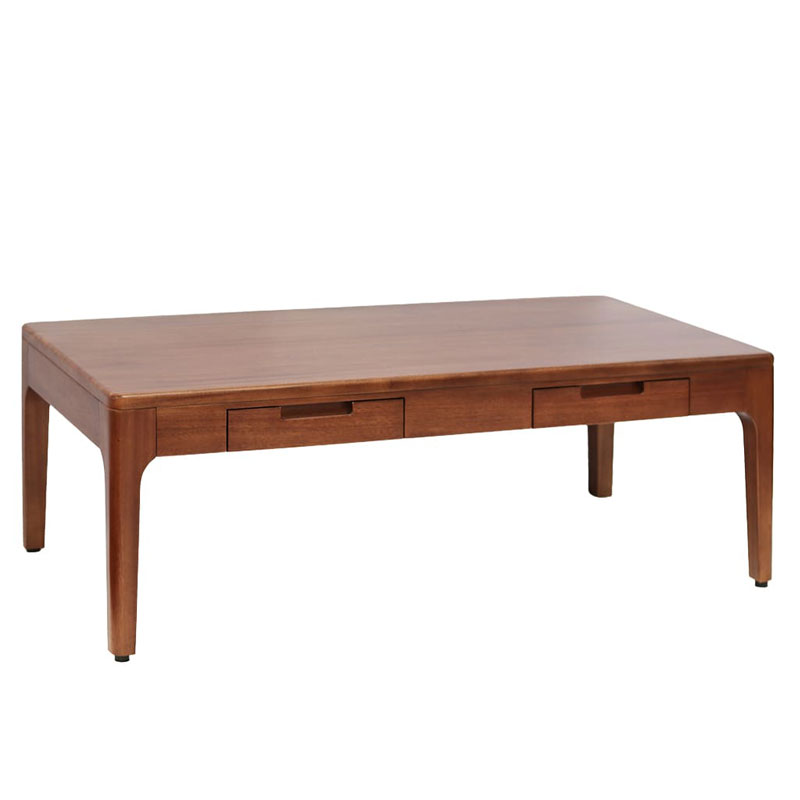 Mesa Centro Estilo Colonial 2 Cajones Serie Oporto