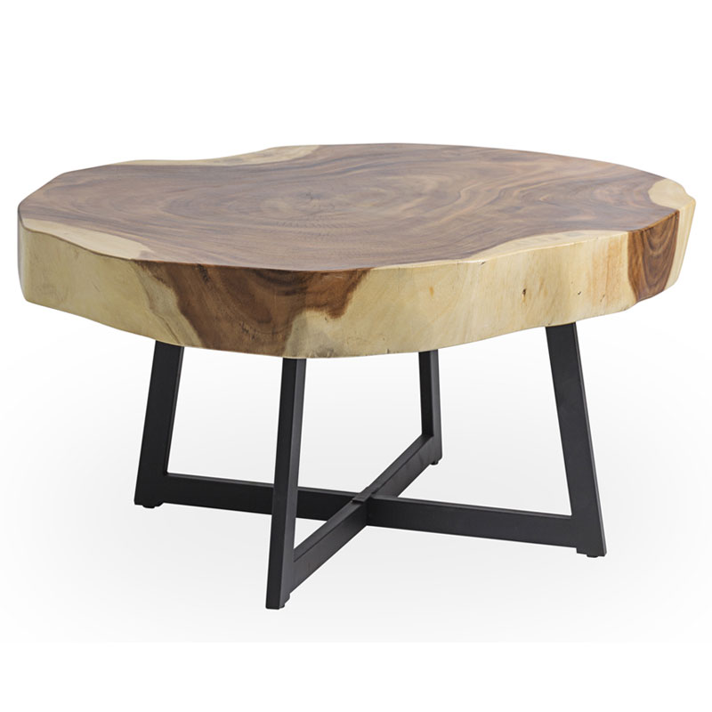 Mesa Centro Tablero Suar Irregular - Serie Arcales