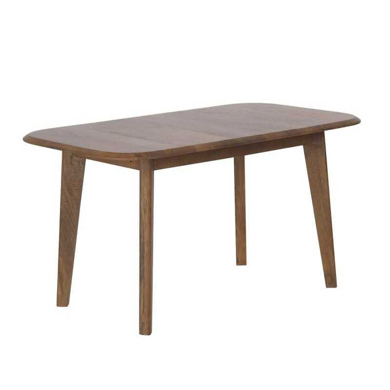 Mesa Comedor Actual 160 cm Color Nogal Claro - Serie Alort