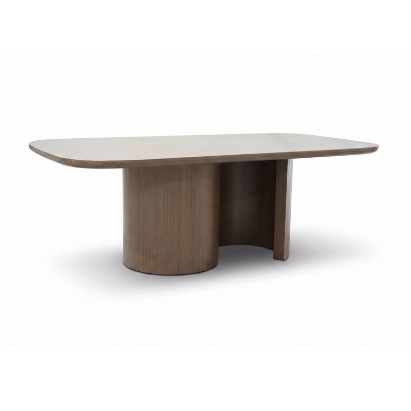 Mesa Comedor Actual Chapado Nogal 220 cm - Serie Alfix Mesa Comedor Actual Chapado Nogal 220 cm - Serie Alfix
