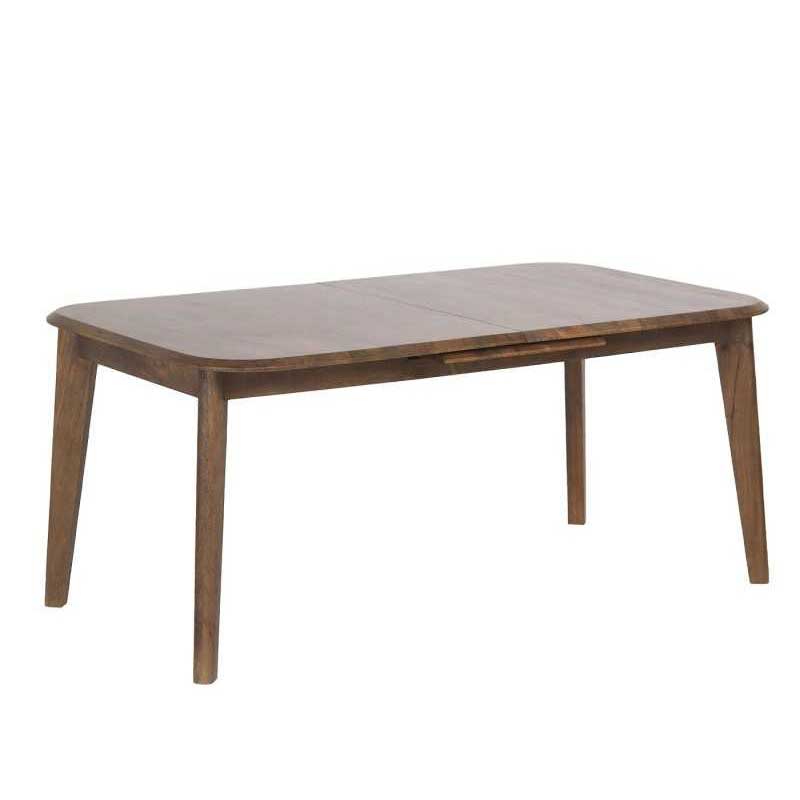 Mesa Comedor Extensible Actual Color Nogal Claro Serie Alort