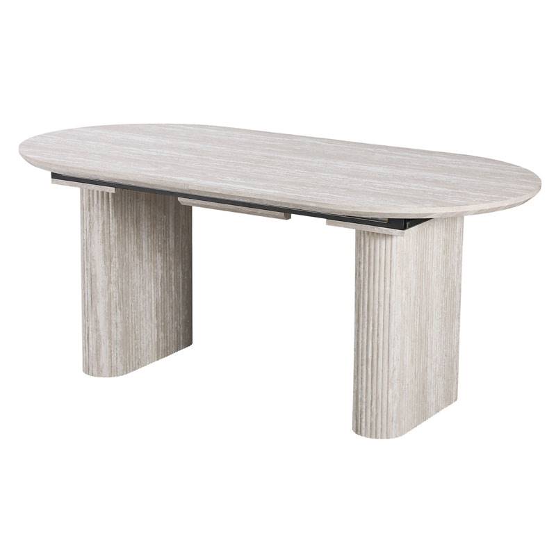 Mesa Comedor Extensible de 180 a 220 Blanco Aguas - Aguade Mesa Comedor Extensible de 180 a 220 Blanco Aguas - Aguade
