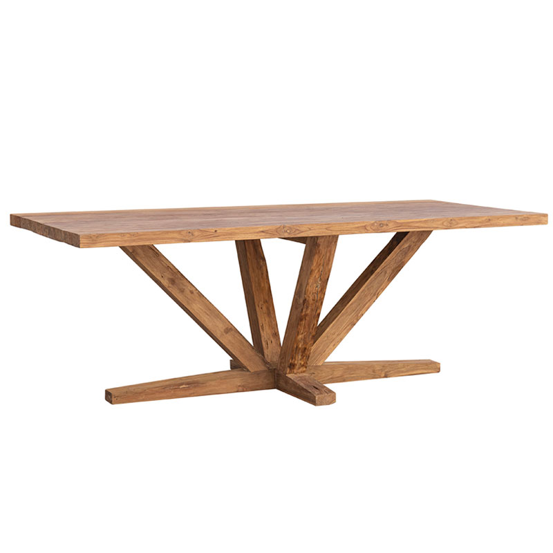 Mesa Comedor Grande Madera Reciclada Teca Serie Aorla