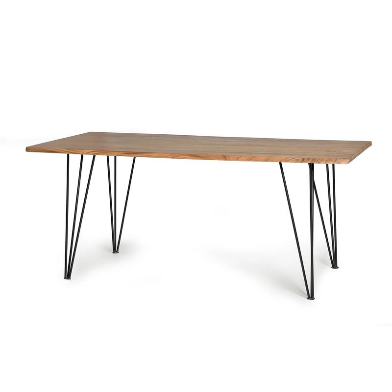 Mesa Comedor Industrial Madera Acacia y Metal 200 cm Davin Mesa Comedor Industrial Madera Acacia y Metal 200 cm Davin
