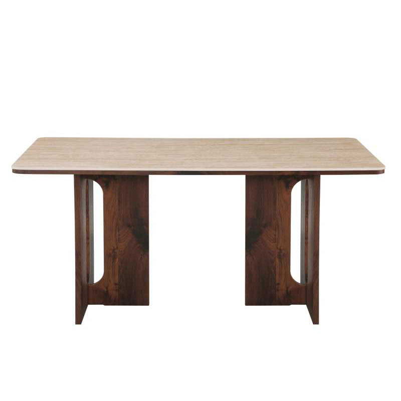 Mesa Comedor Rectangular 160 cm Actual Nogal Serie Allois Mesa Comedor Rectangular 160 cm Actual Nogal Serie Allois