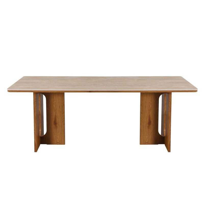 Mesa Comedor Rectangular 200 x 100 cm Roble Actual - Abial