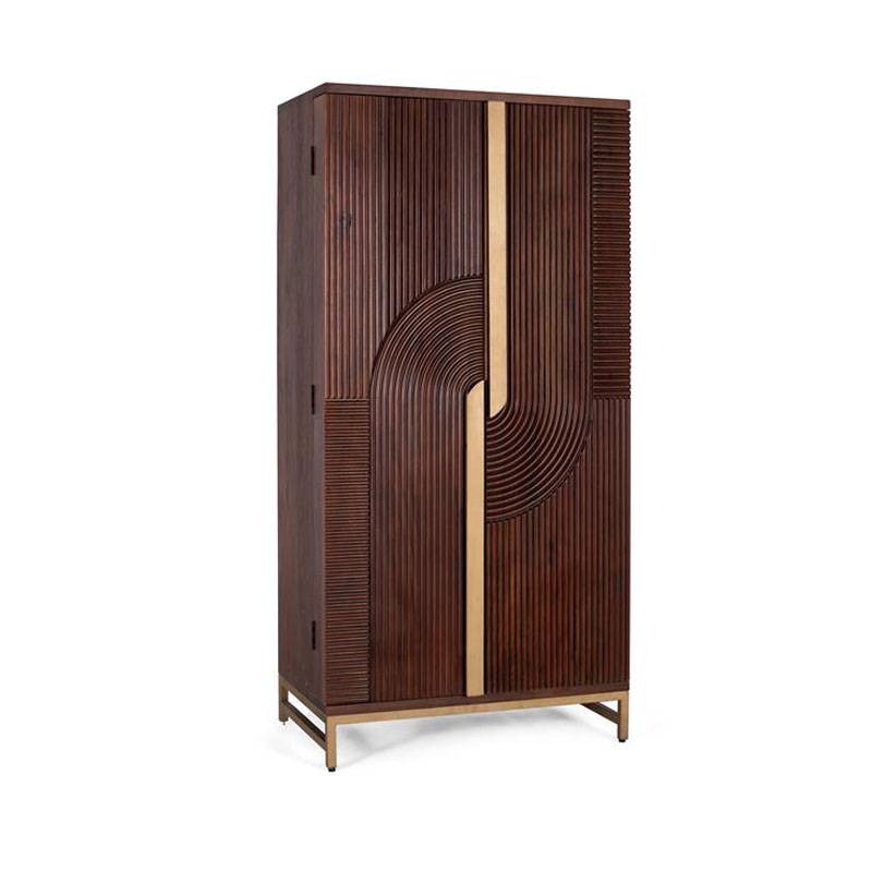 Mueble Bar Madera Colonial Actual 2 Puertas Serie Aterian