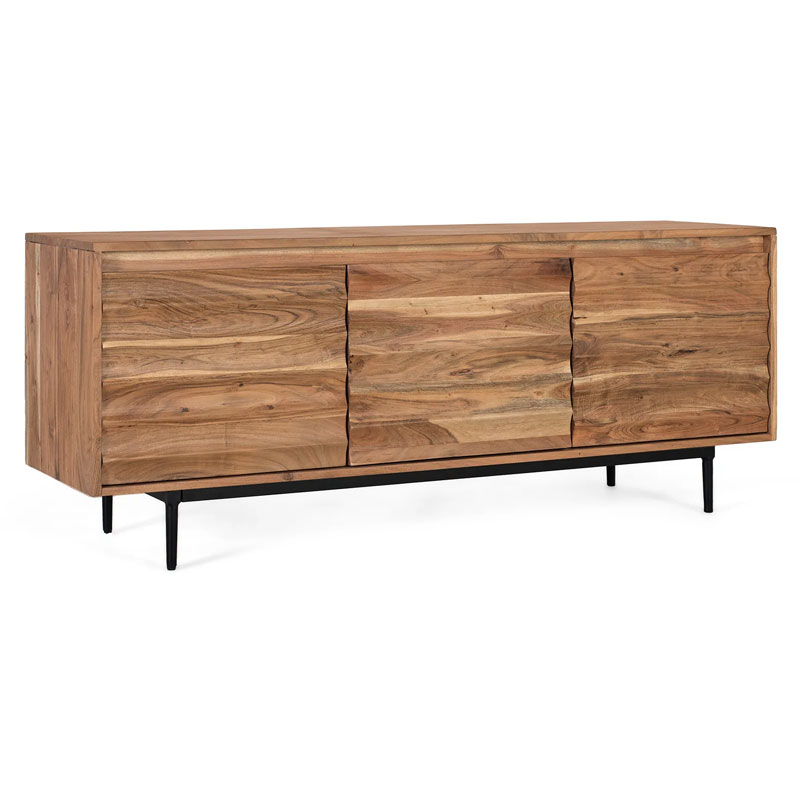 Mueble TV 3 Puertas Acacia Natural - Serie Alicock