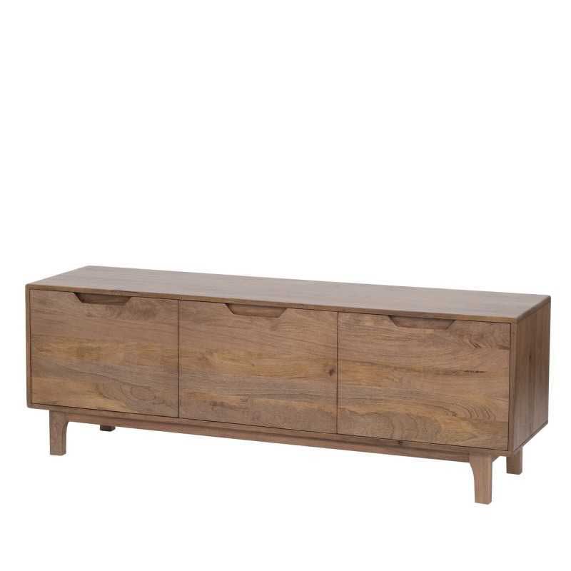 Mueble TV Actual 3 Puertas Color Nogal - Serie Alort Mueble TV Actual 3 Puertas Color Nogal - Serie Alort