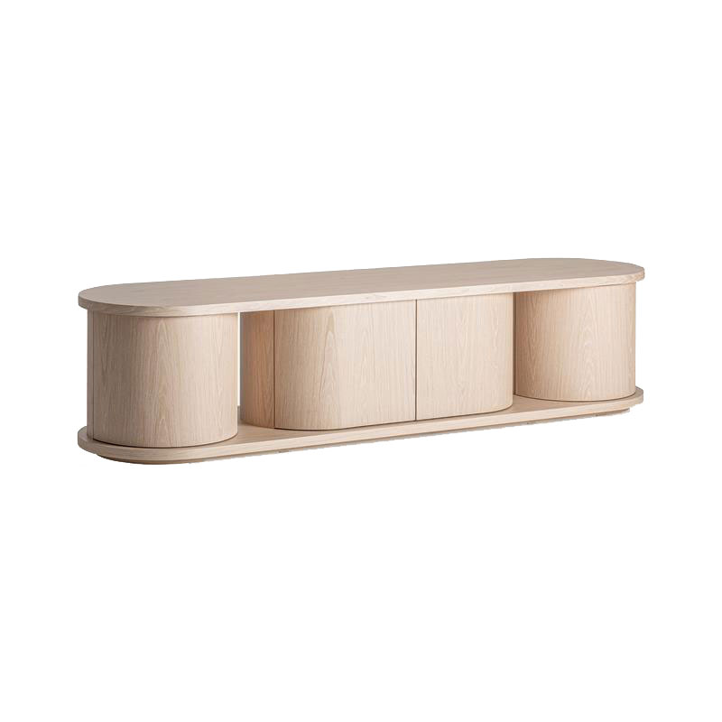 Mueble TV Art Deco Redondeado 4 Puertas – Serie Kharj Mueble TV Art Deco Redondeado 4 Puertas – Serie Kharj