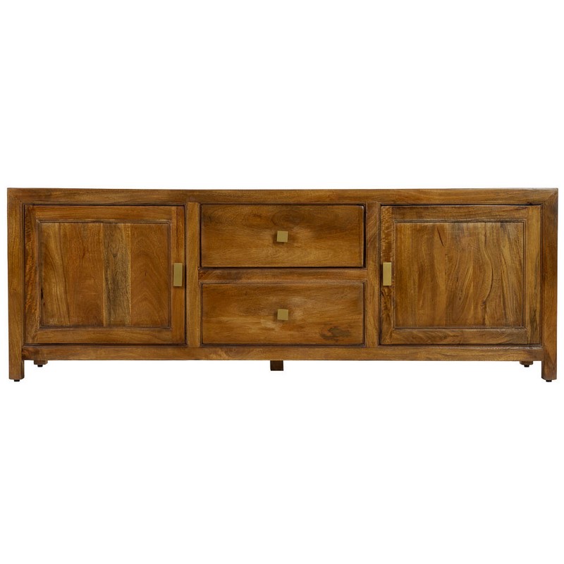Mueble TV Colonial 2 Puertas 2 Cajones Madera Maciza Albre Mueble TV Colonial 2 Puertas 2 Cajones Madera Maciza Albre