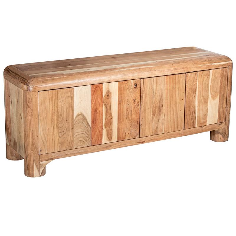 Mueble TV Madera Acacia Natural - Serie Anzar Mueble TV Madera Acacia Natural - Serie Anzar