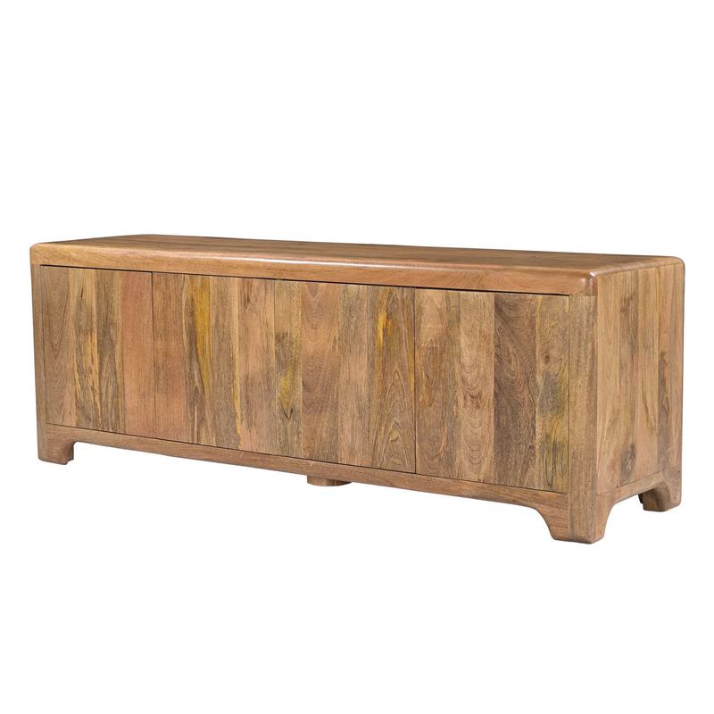 Mueble TV Rustico 4 Puertas Cantos Redondos 170 cm Albon Mueble TV Rustico 4 Puertas Cantos Redondos 170 cm Albon