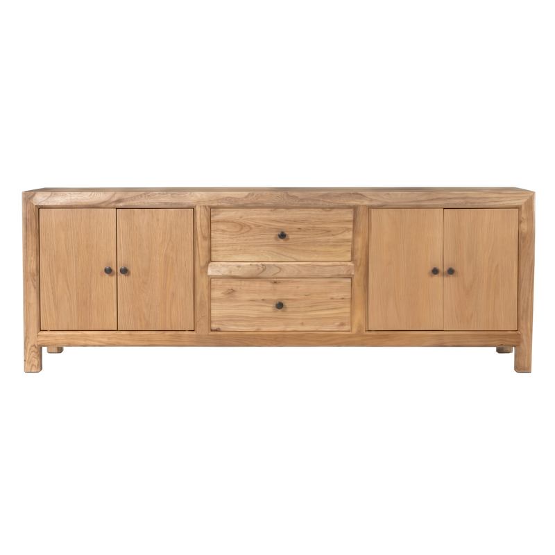 Mueble TV Rustico Madera Mindi 4 Puertas 2 Cajones Serie Apelby