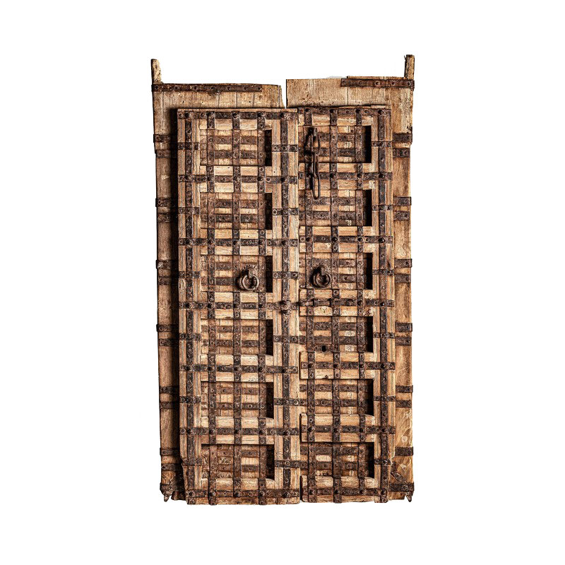 Puerta Rustica Decorativa Madera Metal Serie Amblard