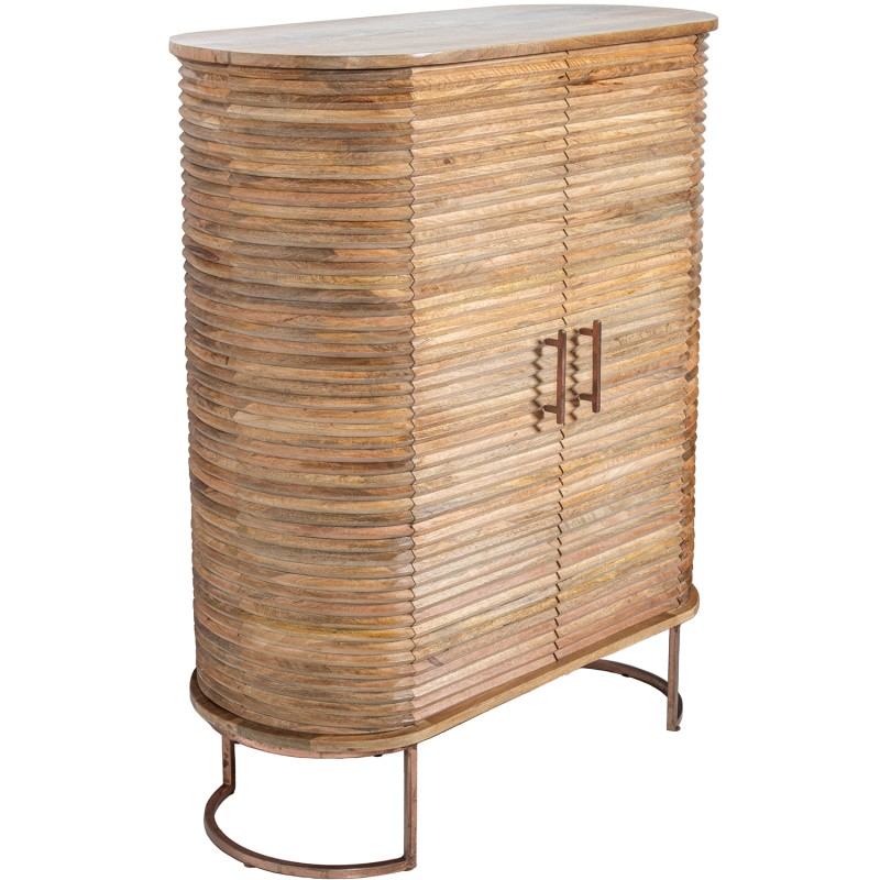 Recibidor Madera Mango 2 Puertas Patas Metalicas Abrizzi Recibidor Madera Mango 2 Puertas Patas Metalicas Abrizzi
